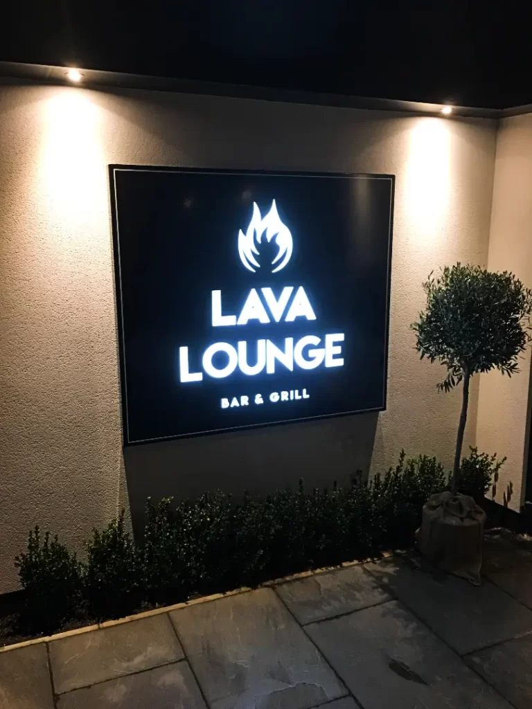 lava lounge night club sign