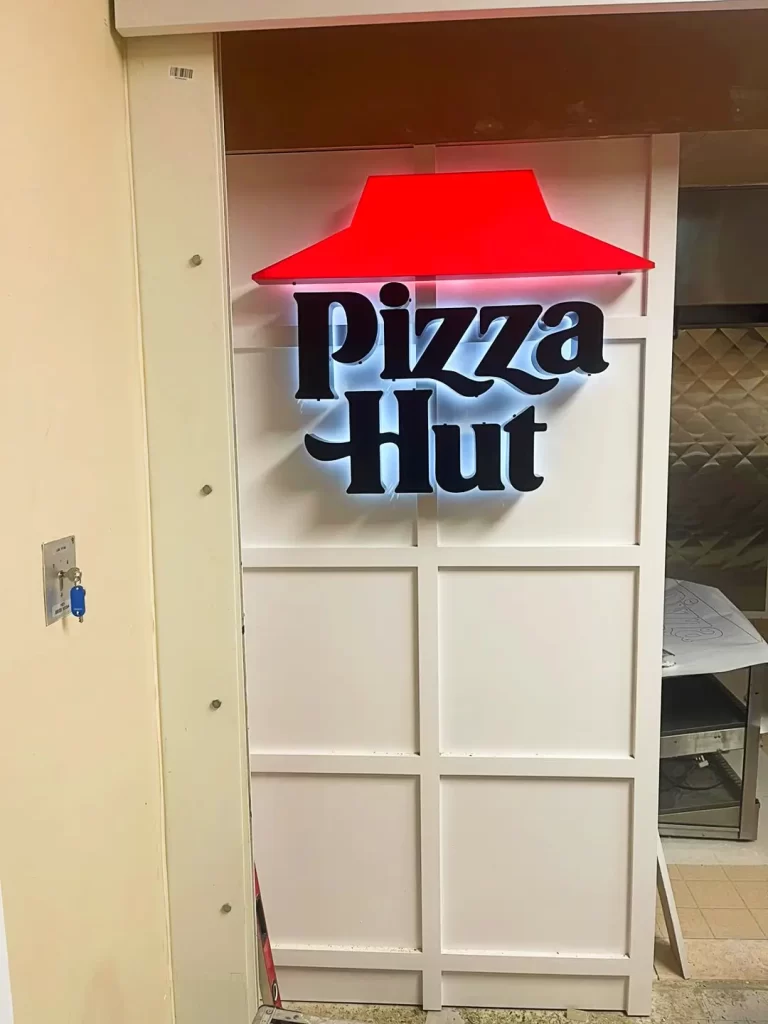 pizza hut light sign